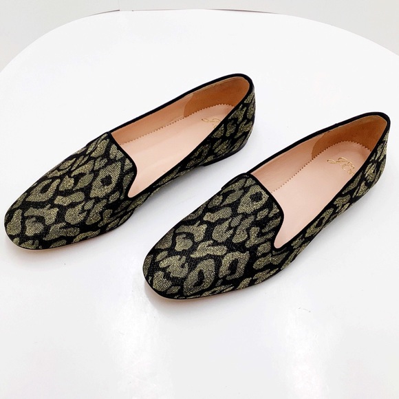 🆕 {J. Crew} Metallic Leopard Smoking Loafers - Picture 4 of 11